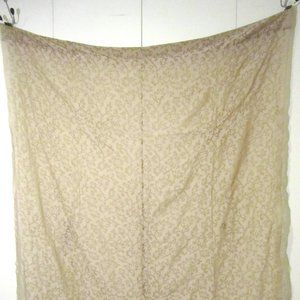 Waverly Sheer Tan 49 X 84 Curtain Panel  Rod Hang